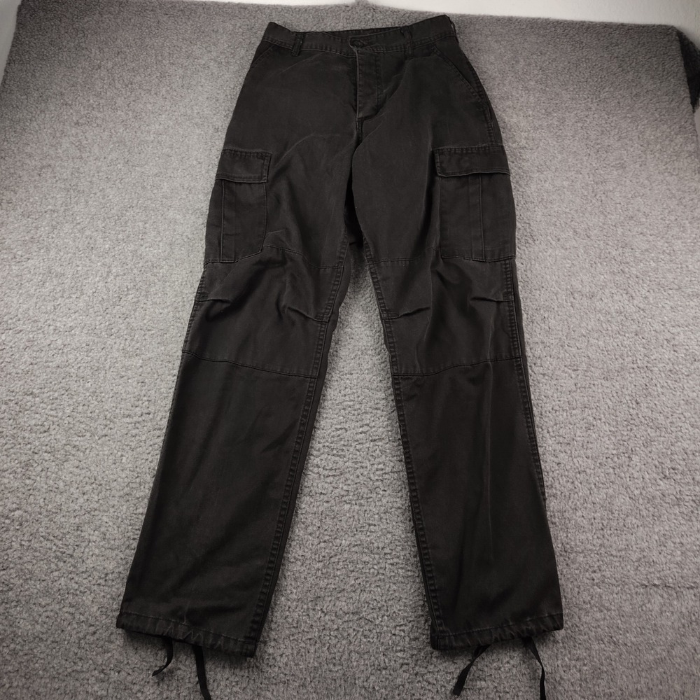 Military Rothco Cargo Pants Mens 28x31 Small BDU Black Tactical Paratrooper